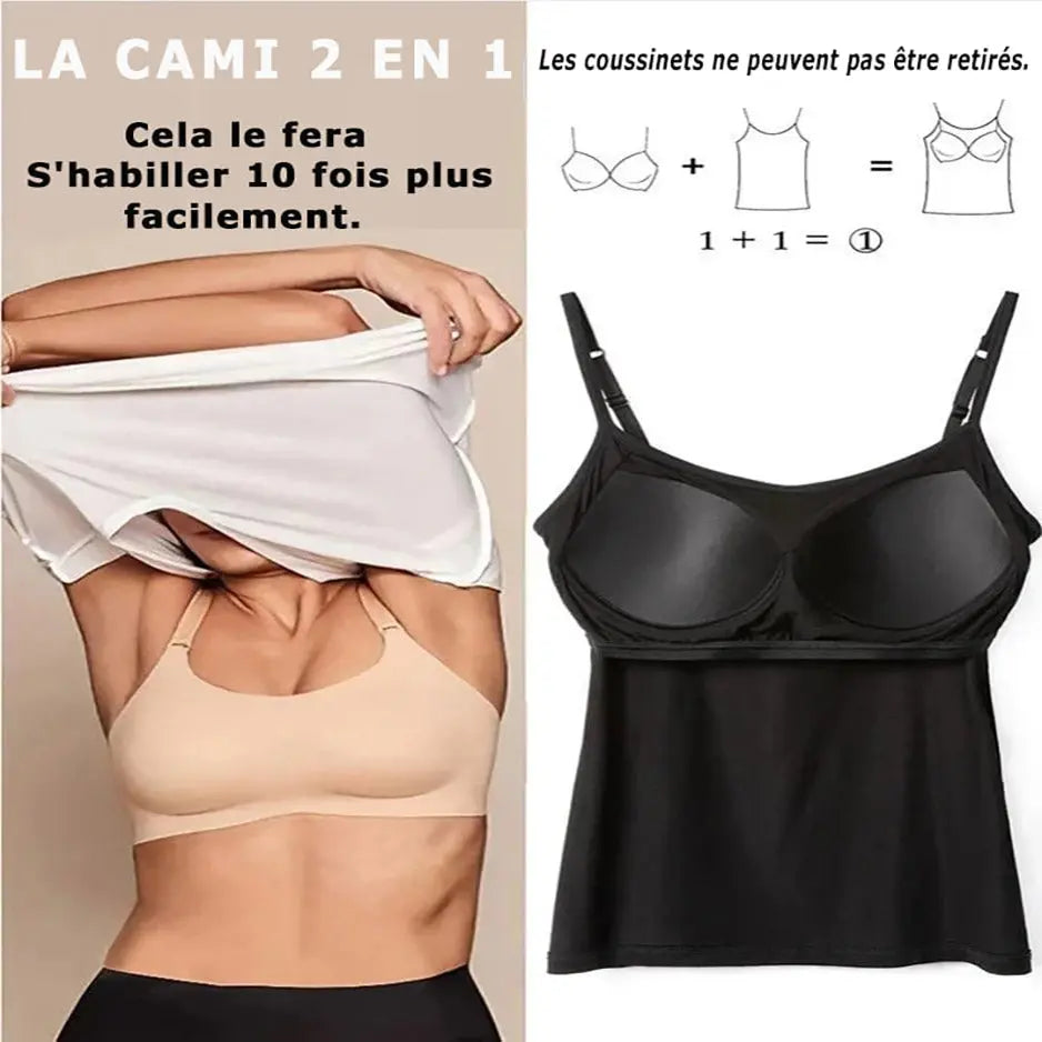 Debardeur femme avec soutien fashion gorge intégré